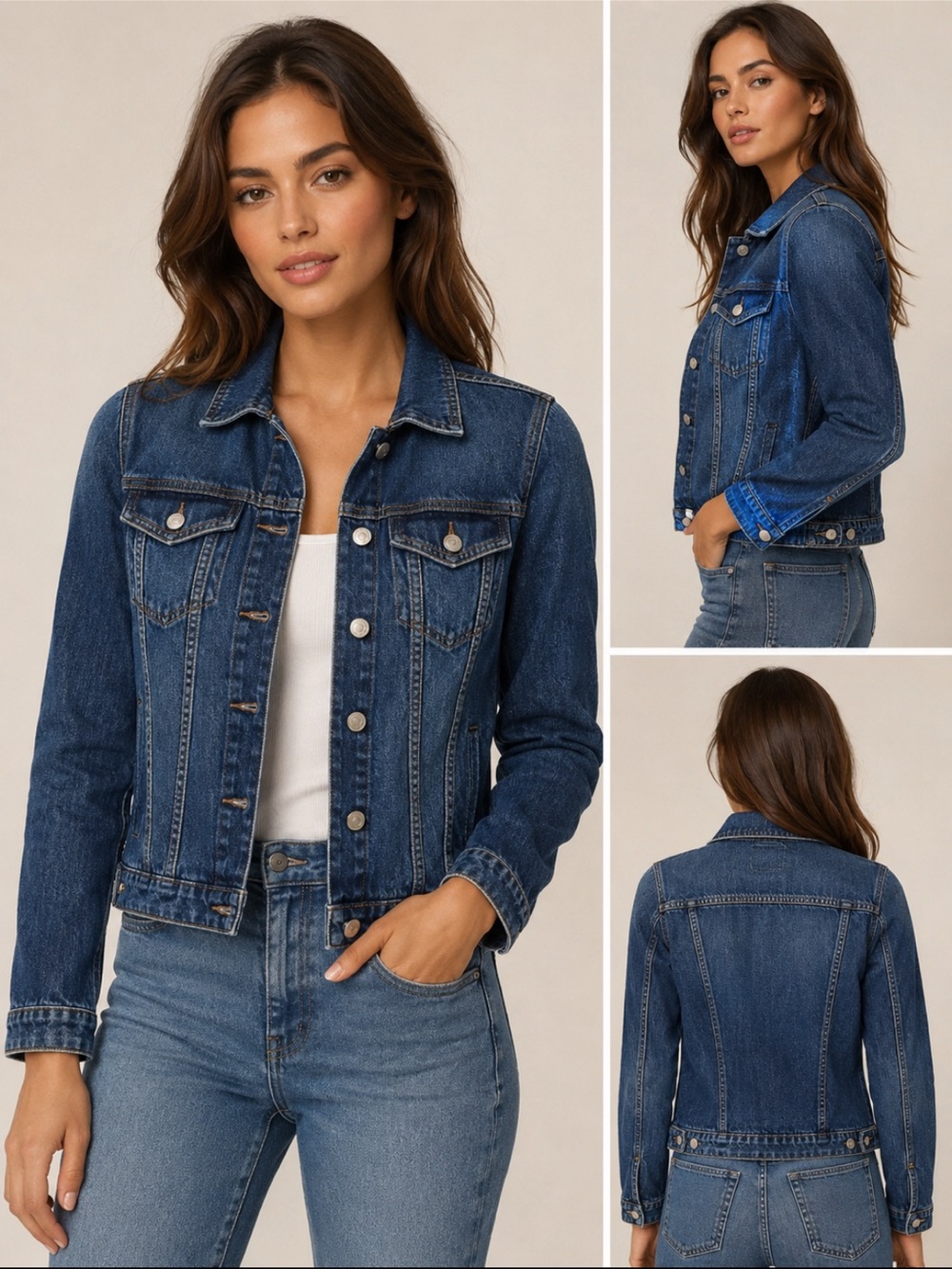 Zara Women's Classic Blue premium Jean denim Jacket